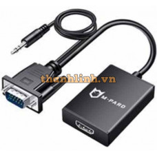 Dây Cáp chuyển VGA ra HDMI + AUDIO MD108 M-PARD