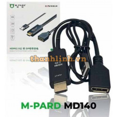 Cáp tín hiệu HDMI2.0 -> DP + USB Dài 0.15m M-PARD MD140