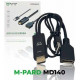 Cáp tín hiệu HDMI2.0 -> DP + USB Dài 0.15m M-PARD MD140