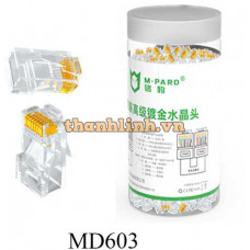 Phụ kiện DOGC Đầu mạng UTP CAT6 10U 8P8C MD603 M-PARD 50C/1 HỦ MD602 M-PARD 100C/1 HỦ