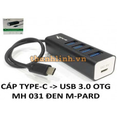 Cáp TYPE-C USB 3.0 OTG MH031 ĐEN M-PARD