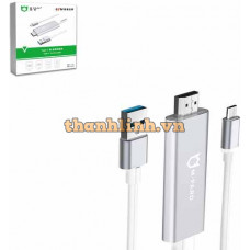 Cáp chuyển TYPE-C ra HDMI + USB M-PARD (MH 081) 1M8