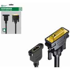 Dây Cáp chuyển DVI 24+1K ra HDMI 0.15M MÀU ĐEN MH136 M-PARD