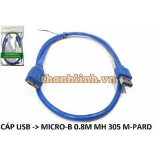 Cáp Usb 3.0 Micro-B 0.8M MH 305 M-PARD