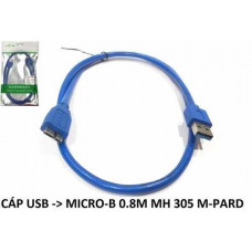 Cáp Usb 3.0 Micro-B 0.8M MH 305 M-PARD
