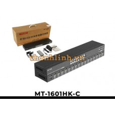 Bộ chuyển Mạch HDMI KVM 16 Cổng Có Điều Khiển Từ Xa IR MT-VIKI MT-1601HK-C