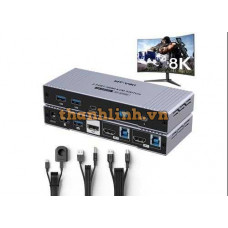 Bộ chuyển Đổi HDMI USB 3.0 KVM 2 Port MT-VIKI MT-KH802