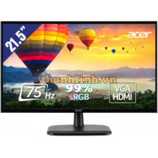 Màn hình Acer (EK220Q) 21.5" FHD 75Hz 21.5 inch / FHD (1920 x 1080) / 5ms / 75Hz / 250 nits / VA