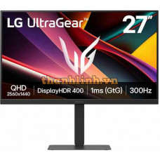 Màn hình LG UltraGear 27G640A-B (27 icnh/QHD/IPS/300Hz/1ms/loa/USB-C 15W)