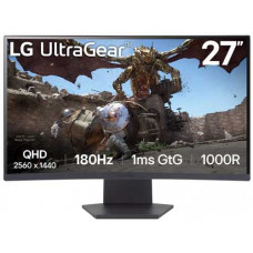 Màn hình cong gaming LG UltraGear 27GS60QC-B (27Inch/ QHD (2560x1440)/ 1ms/ 180Hz/ 300cd/m2/ VA)