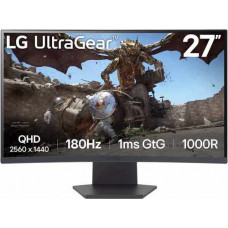 Màn Hình Gaming LG 27GS60QC-B.ATVQ | 27 inch, 2K, VA, 180Hz, 1ms, chân xoay, Cong 1000R