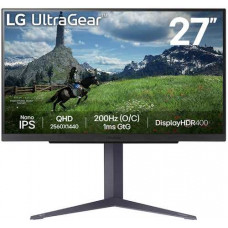 Màn hình gaming LG UltraGear 27GS85Q-B (27Inch/ QHD (2560x1440)/ 1ms/ 180Hz/ 400cd/m2/ Nano IPS)