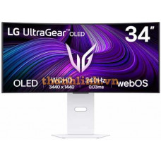 Màn hình LG UltraGear 34GX90SA-W (34 inch/WQHD/OLED/240Hz/0.03ms/webOS/cong)