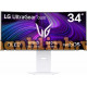Màn hình LG UltraGear 34GX90SA-W (34 inch/WQHD/OLED/240Hz/0.03ms/webOS/cong)
