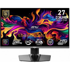 Màn hình MSI MPG 272URX QD-OLED (26.5 inch/UHD/QD-OLED/240Hz/0.03ms/USB-C 98W)