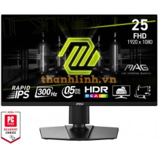 Màn hình MSI MAG 255PXF (24.5 inch/FHD/Rapid IPS/300Hz/0.05ms/Loa)