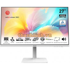 Màn hình MSI Modern MD272QXPW (27 inch/QHD/IPS/100Hz/1ms/Loa/USB-C 65W)