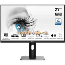 Màn hình đồ họa MSI PRO MP273QP (27.0Inch/ 2K (2560x1440)/ 4ms/ 75HZ/ 250cd/m2/ IPS/ Loa)
