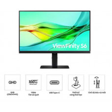 Màn hình đồ họa Samsung ViewFinity LS32D604UAEXXV (32Inch/ QHD (2560x1440)/ 5ms/ 100HZ/ 350cd/m2/ IPS)