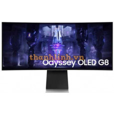 Màn hình cong Samsung Odyssey G8 LS34BG850SEXXV (WQHD (3440x1440)/ 34Inch/ 0,03ms/ 175Hz/ 250cd/m2/ OLED/ Loa/ OLed)