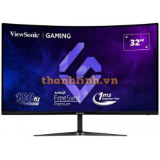 Màn hình gaming Viewsonic VX3218C-2K (32Inch/ QHD (2560x1440)/ 1ms/ 180Hz/ 300cd/m2/ VA/ Tích hợp loa)