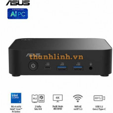 Bộ Mini PC Asus NUC 14 Essential RNUC14MNK250 ( NUC14MNK (N250)/1xDDR5-4800/1x M.2 22x80/2242 PCIe Gen3x4 /1x LAN/No-OS )