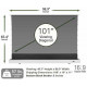 Màn chiếu điện Tab-tension 101-inch Elite Screens FTE101XH2-CLR3