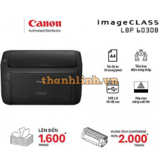 Máy in laser đen trắng Canon LBP6030B Black (A4/A5/ USB)