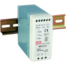 Bộ Nguồn Mean Well 40W DC24V/1.7A Din Rail Industrial Power Supply MDR-40-24