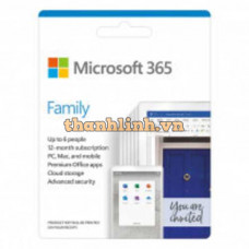 Phần mềm Office 365 Home 32/64 AllLngSub PKLic 1YR Online APAC EM C2R NR