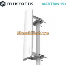 Bộ phát WiFi Ngoài Trời Anten 19dBi 120 độ, Công Suất Lớn 31dBm 1.3W MikroTik mANTBox 19s | RB921GS-5HPacD-19S