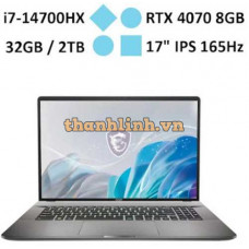 Laptop MSI Creator Z17 HX Studio A14VGT-272VN (i7-14700HX) (Xám)