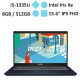 Laptop MSI Modern 15 B13M-438VN (i5-1335U) (Đen)