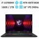 Laptop MSI Sword 16 HX B14VGKG-038VN (i7-14700HX) (Xám)