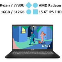 Laptop MSI Modern 15 B7M-238VN (AMD Ryzen 7 7730U) (Đen)