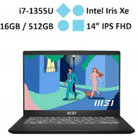 Laptop MSI Modern 14 C13M-607VN (i7-1355U) (Đen)