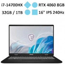 Laptop MSI Creator M16 HX C14VFG-040VN (i7-14700HX) (Xám)