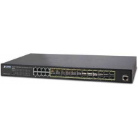 Bộ chia mạng 24-Port 100/1000X SFP with 8 Shared TP Switches Planet GS-5220-16S8C