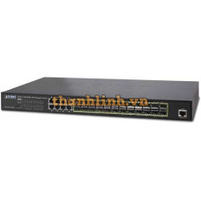 Bộ chia mạng 24-Port 100/1000X SFP with 8 Shared TP Switches Planet GS-5220-16S8C