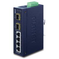 Bộ chia mạng IP30 Industrial 8-Port 10/100/1000T + 2-Port 100/1000X SFP Ethernet Switch Planet IGS-1020TF