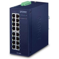 Bộ chia mạng IP30 Industrial 16-Port 10/100/1000T Gigabit Ethernet Switch Planet IGS-1600T