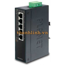 Bộ chia mạng IP30 Slim type 5-Port Industrial Gigabit Ethernet Switch Planet IGS-501T