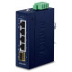 Bộ chia mạng IP30 Compact size 4-Port 10/100/1000T + 1-Port 100/1000X SFP Gigabit Ethernet Switch Planet IGS-510TF