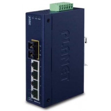 Bộ chia mạng IP30 Slim Type 4-Port Industrial Ethernet Switch + 1-Port 100Base-F Planet ISW-511TS15
