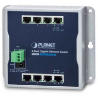 Bộ chia mạng IP30 8-Port Gigabit Wall-mount Switch with 4-Port 802.3AT POE+ Planet WGS-804HP