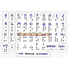 Miếng dán chữ nổi Braille Stickers for DT901 hiệu NEC STICKER-BRAILLE-KS BE119051