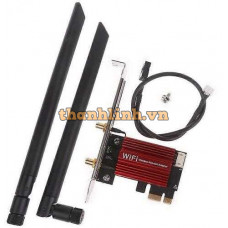 Card WiFi 6E PCI Express NetMax AX210 Pro Tri-band | WiFi Adapter | 6GHz(160MHz) | Tích hợp Bluetooth 5.3