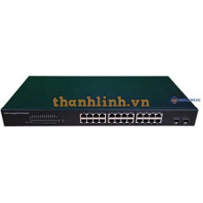 Switch 24 Cổng PoE Gigabit Netmax GSP2624GS Công Suất 350W