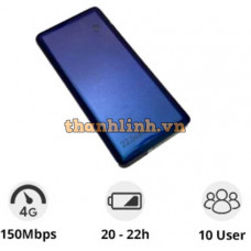 Bộ phát WiFi 4G di động Netmax M5 Plus, Tốc độ 150Mbps, Pin 10000mAh, Pin dự phòng sạc nhanh 22.5W