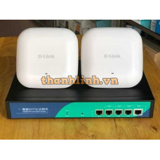 Combo Cân bằng tải NetMax NM-1500 và 2 WIFI Dlink DAP-2230 cho phép quản lý 100 user và hỗ trợ marketing wifi tối đa 3 ảnh popup tới 3 địa chỉ URL đích